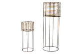 Agata Planter Stand Set of 2 showcasing modern design, perfect for indoor or outdoor plants, available at Maine & Crawford Australia.
